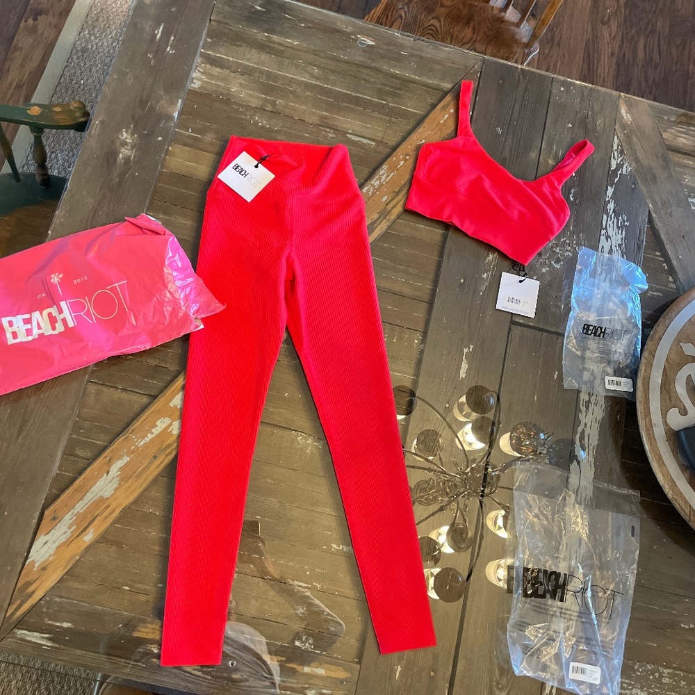 BeachRiot bra and tights XS Brand New with tags